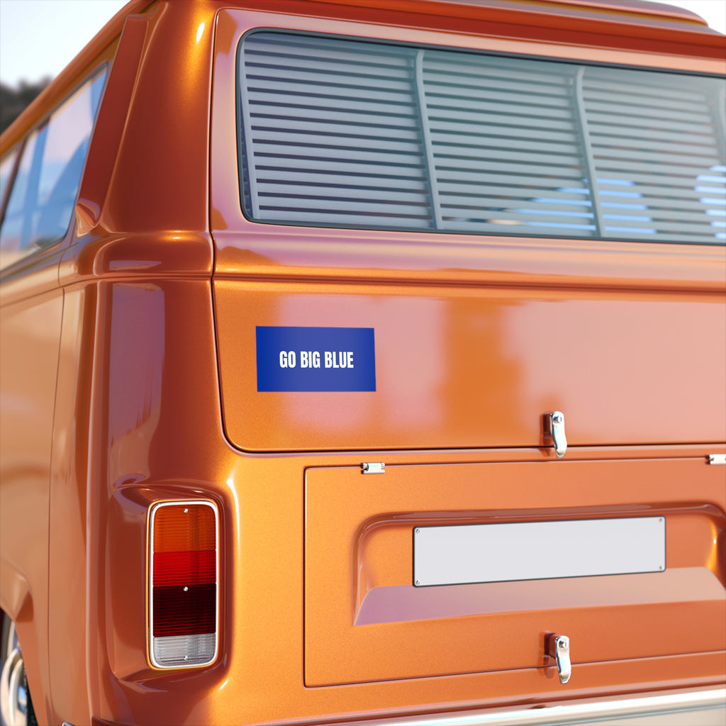 GO BIG BLUE Bumper Sticker