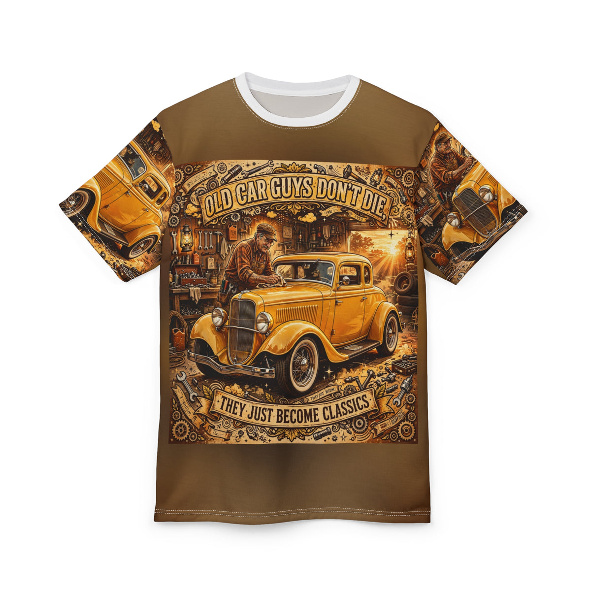 Old Car Guys All-Over Tee