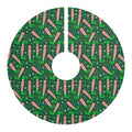 Christmas Tree Skirt – Festive Elf Legs and Candy Canes Holiday Tree Decor | DeMichele Homewares