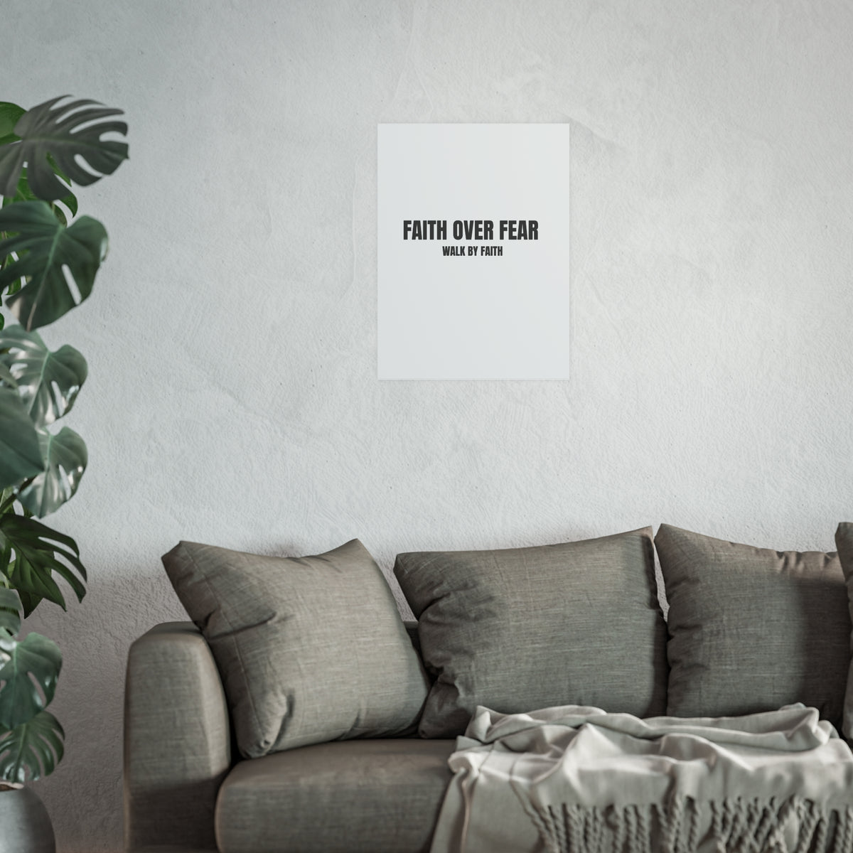 Faith Over Fear Poster