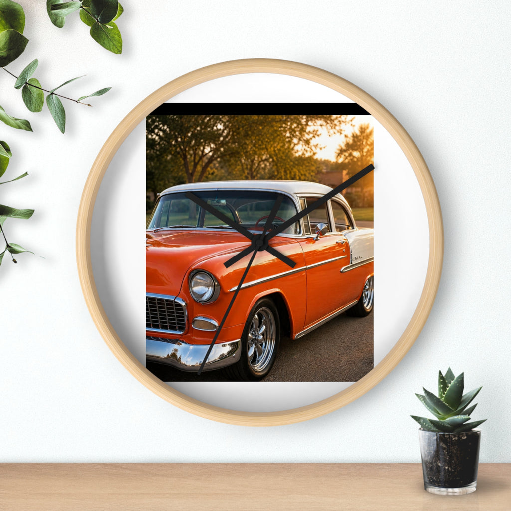 Vintage Red Classic Car Wall Clock | DeMichele Homewares