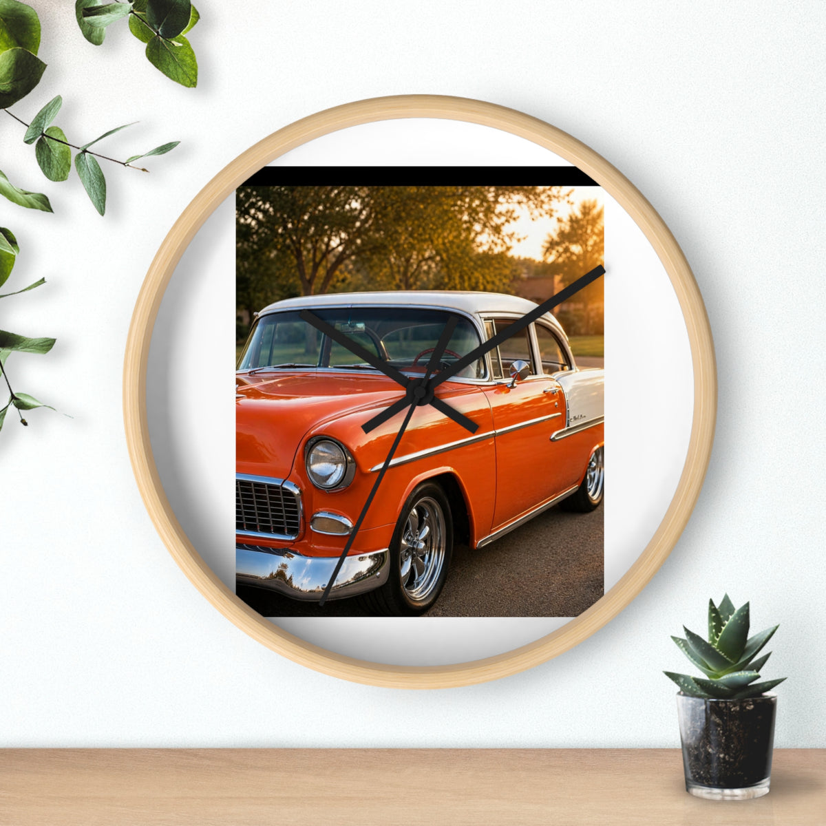 Vintage Red Classic Car Wall Clock | DeMichele Homewares