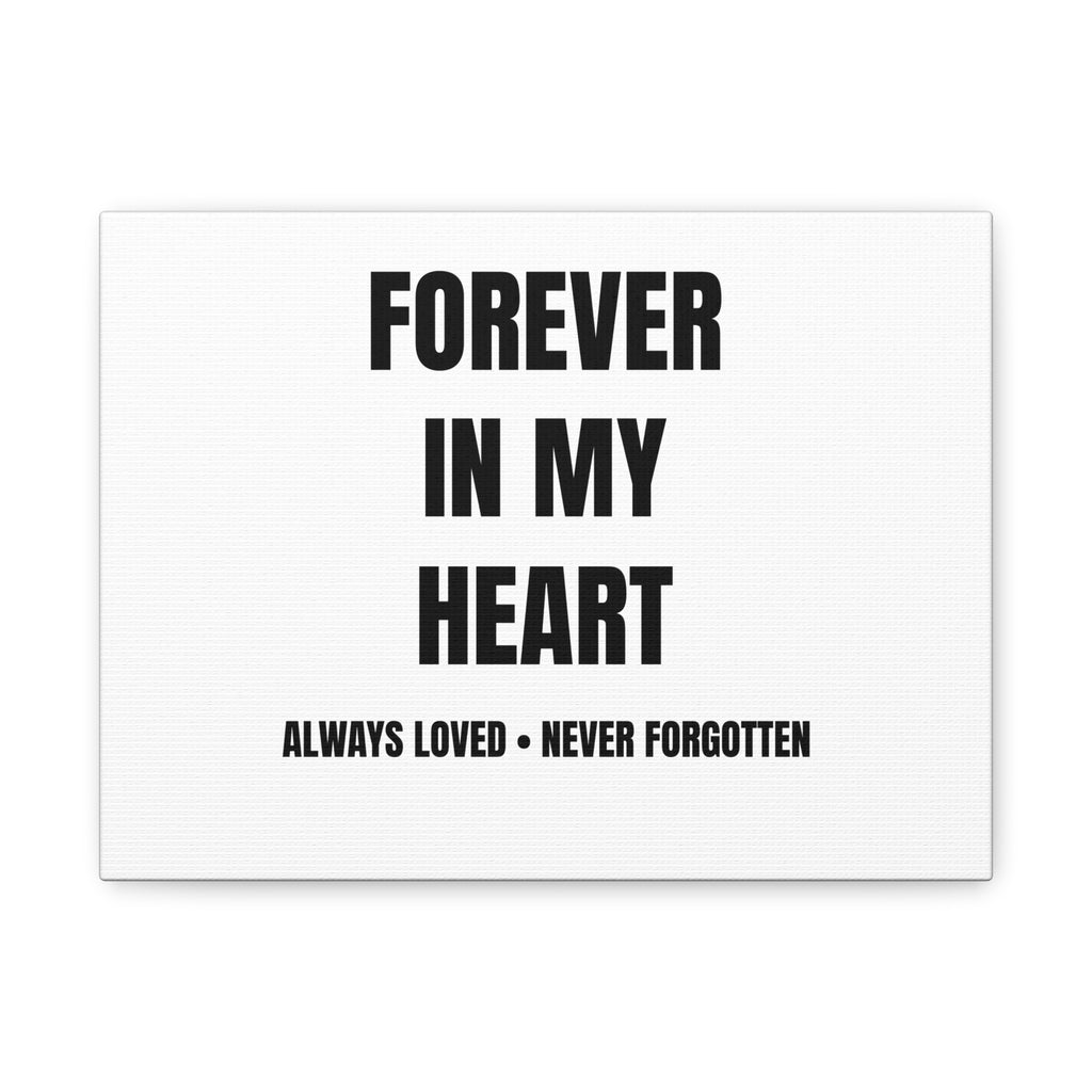 Forever In My Heart Pet Memorial Canvas