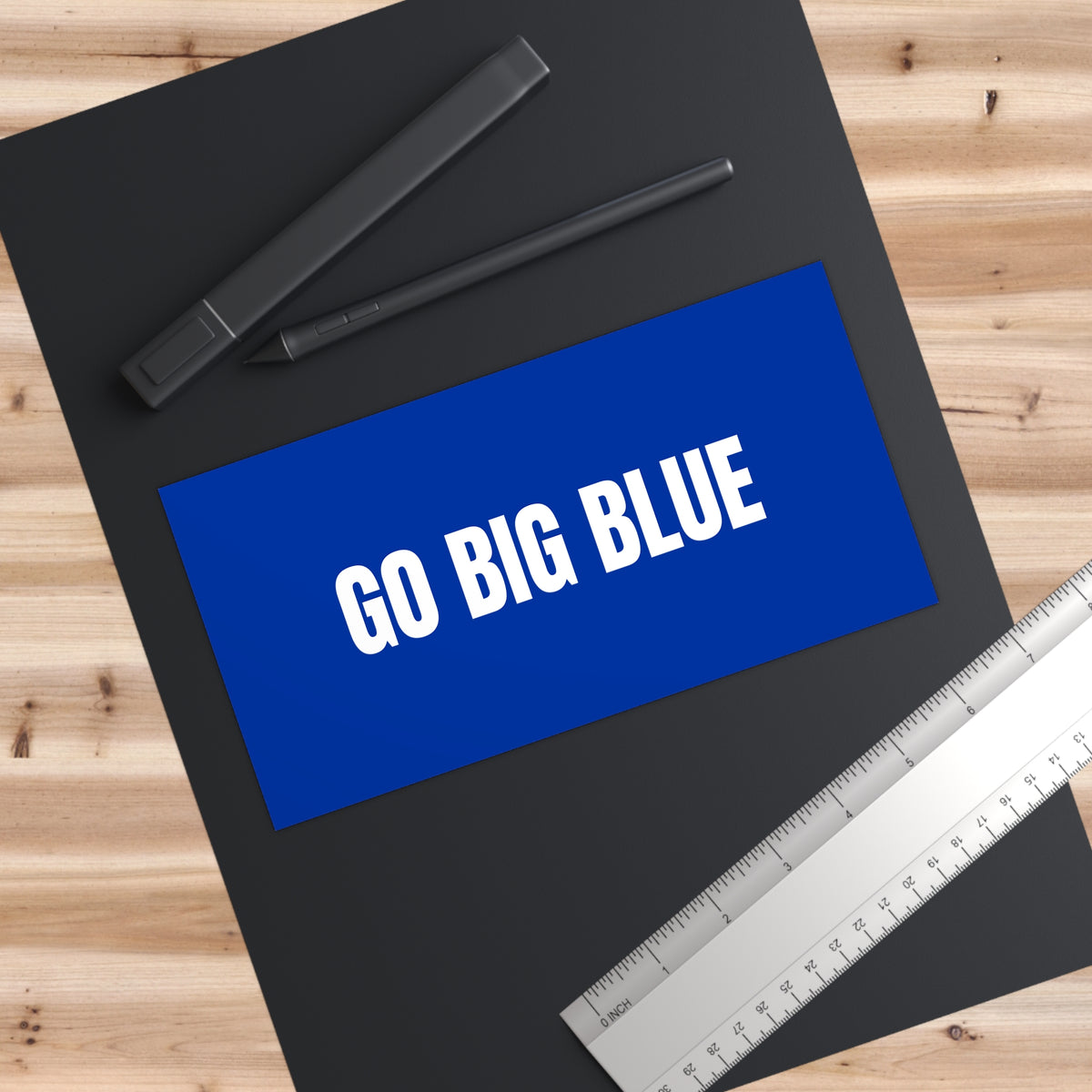 GO BIG BLUE Bumper Sticker
