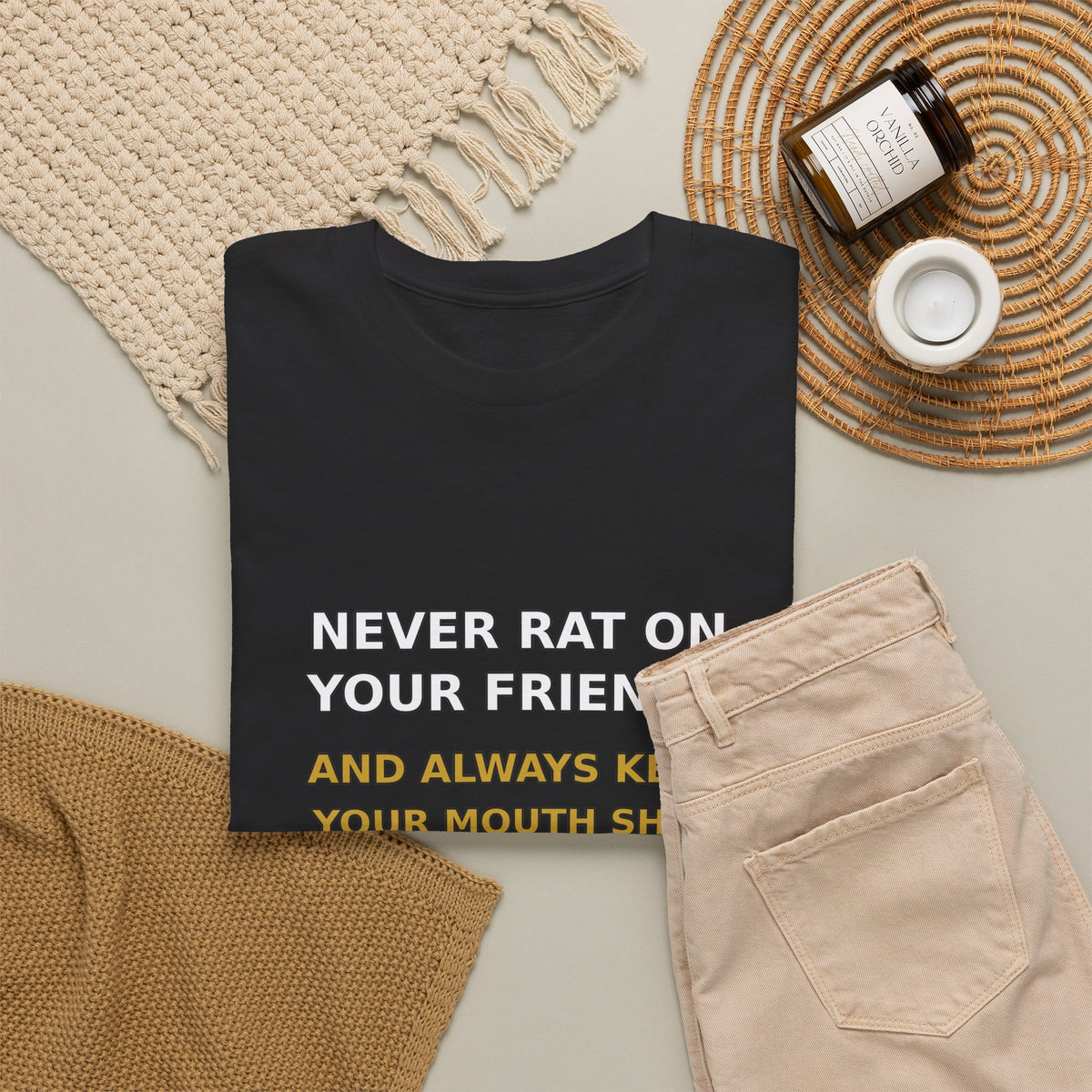 Never Rat On Your Friends Tee