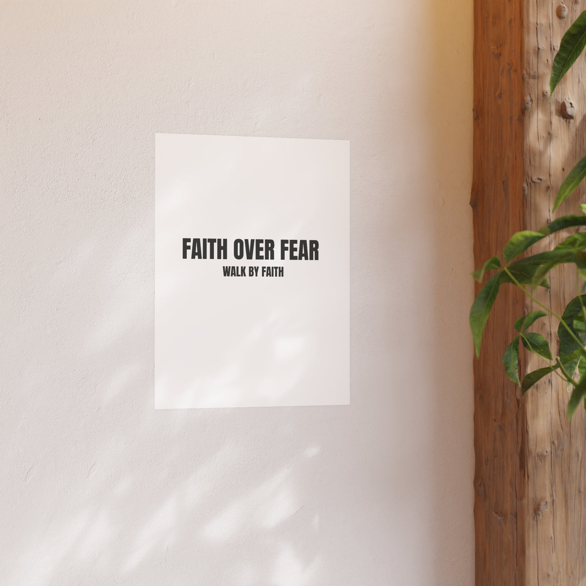 Faith Over Fear Poster