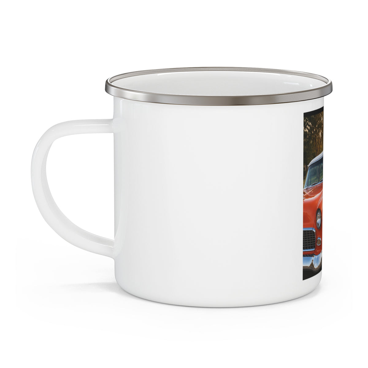 Vintage Red Classic Car Enamel Camping Mug | DeMichele Homewares