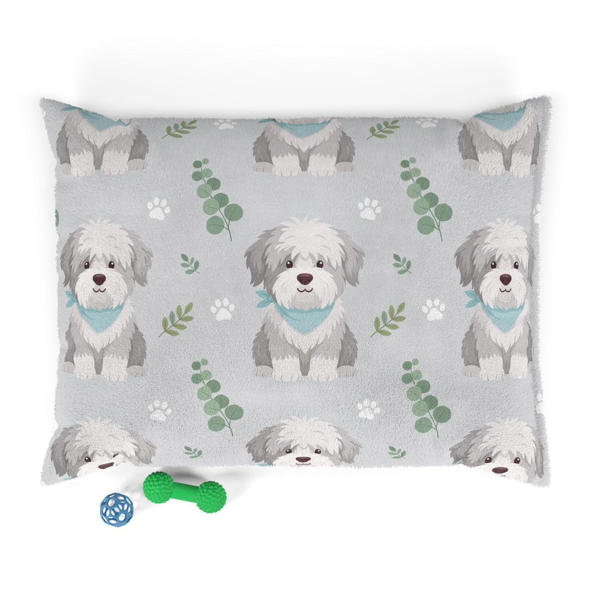 Shaggy Dog Pattern Pet Bed | DeMichele Homewares