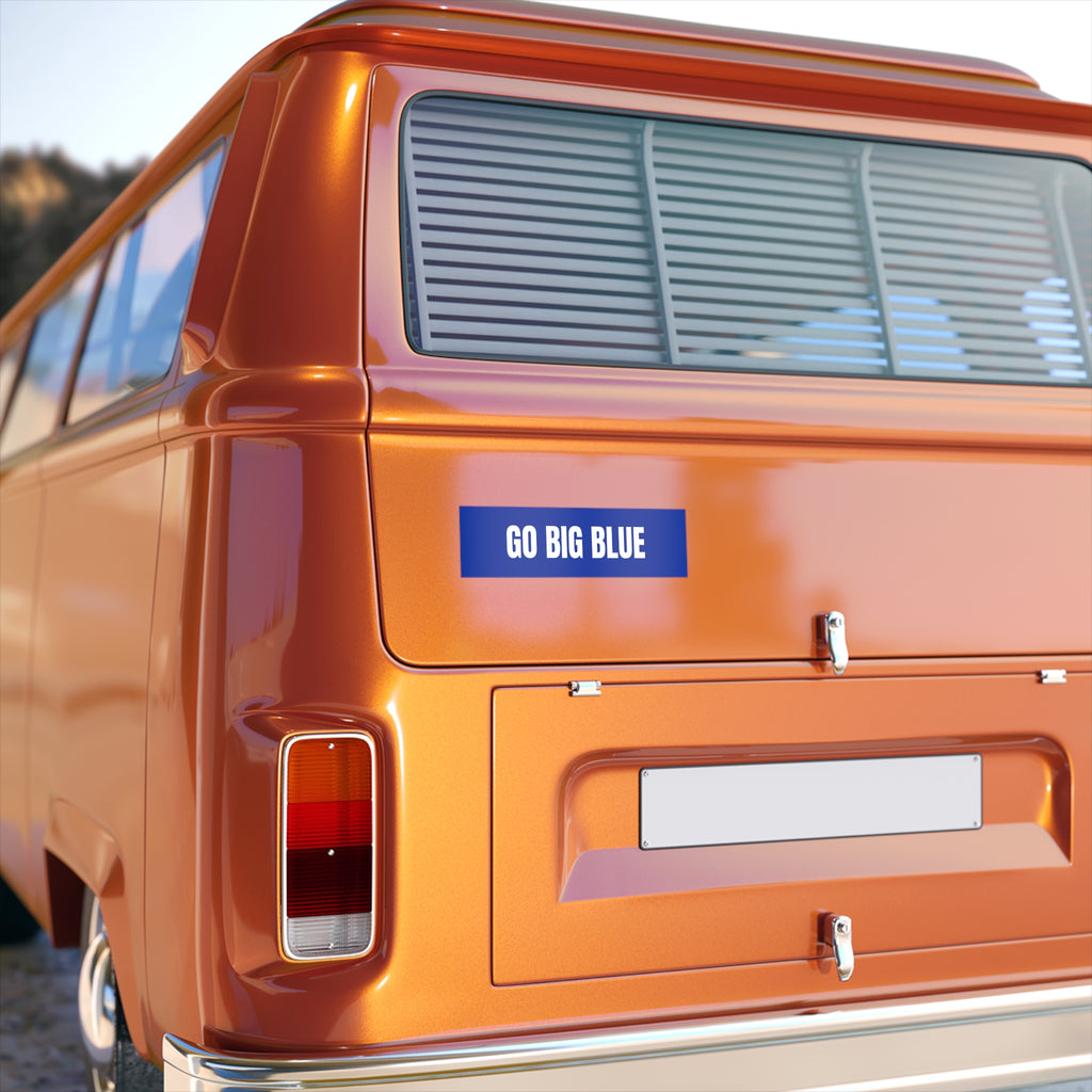GO BIG BLUE Bumper Sticker