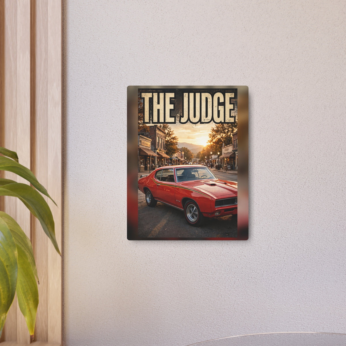 The Judge Metal Sign