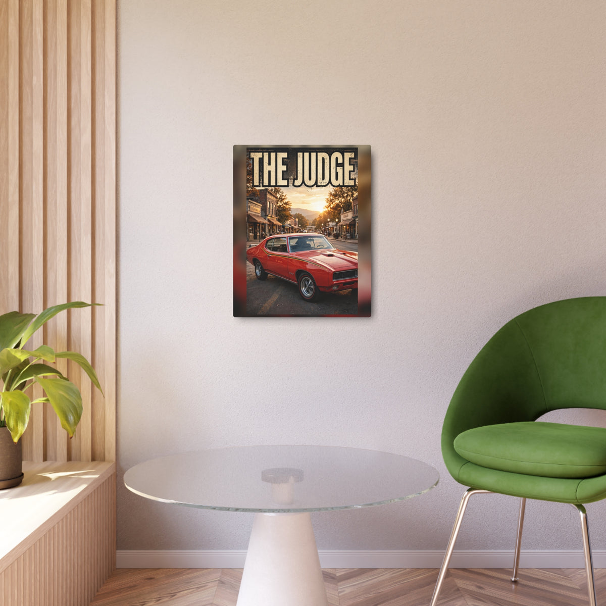 The Judge Metal Sign
