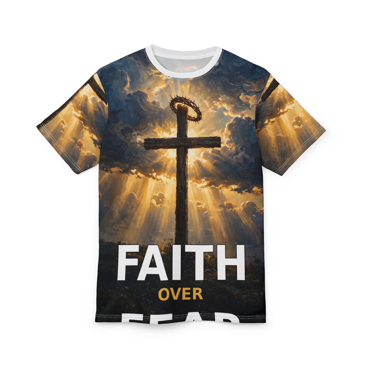 Faith Over Fear — All-Over Print Tee