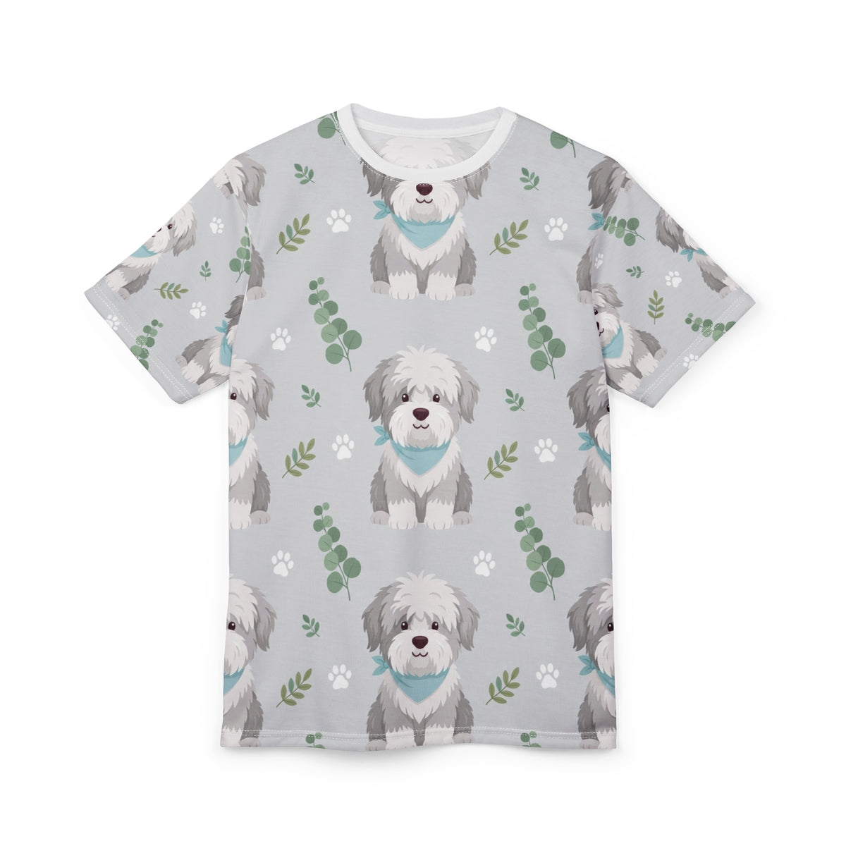 Sheepdog Pattern All-Over Tee