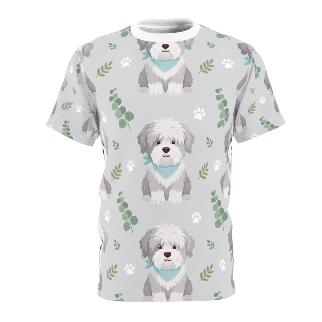 Sheepdog Pattern All-Over Tee