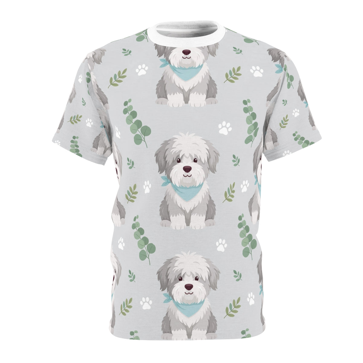 Sheepdog Pattern All-Over Tee