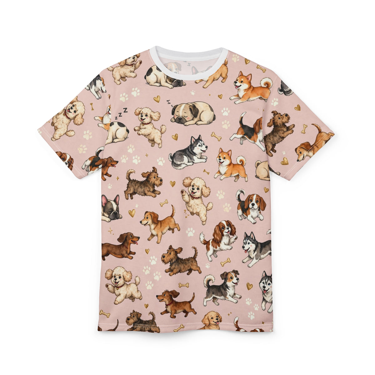 Pink Pups All-Over Tee
