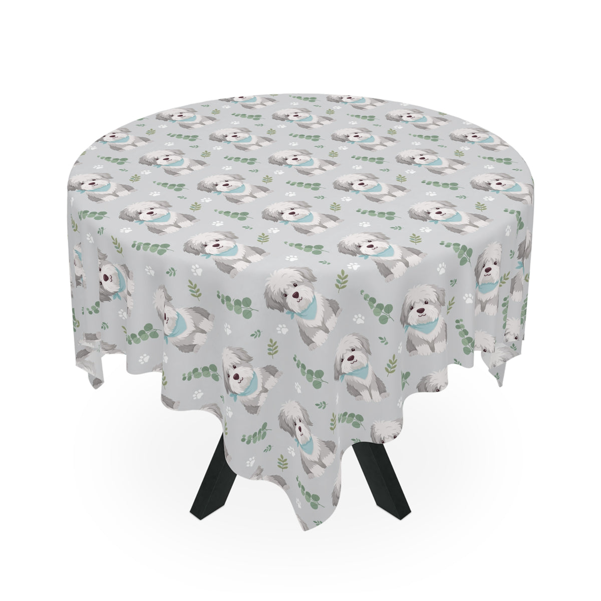 Shaggy Dog Pattern Tablecloth | DeMichele Homewares