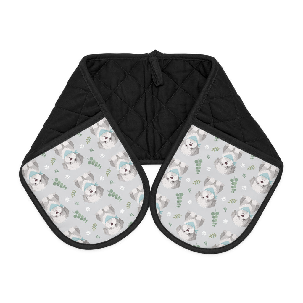 Shaggy Dog Pattern Oven Mitts | DeMichele Homewares