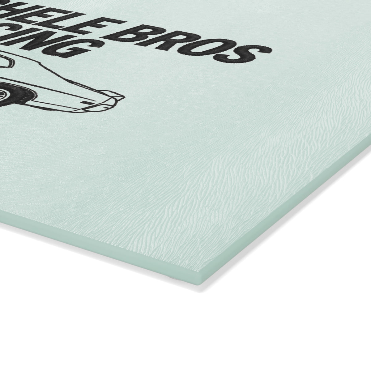 DeMichele Bros Racing Glass Cutting Board | DeMichele Homewares