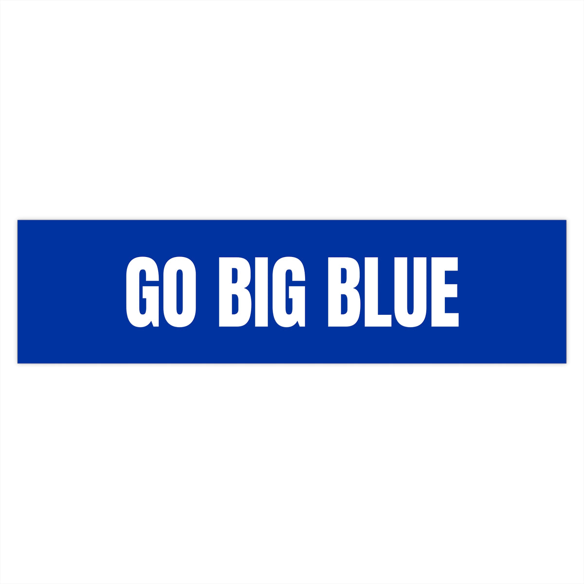 GO BIG BLUE Bumper Sticker