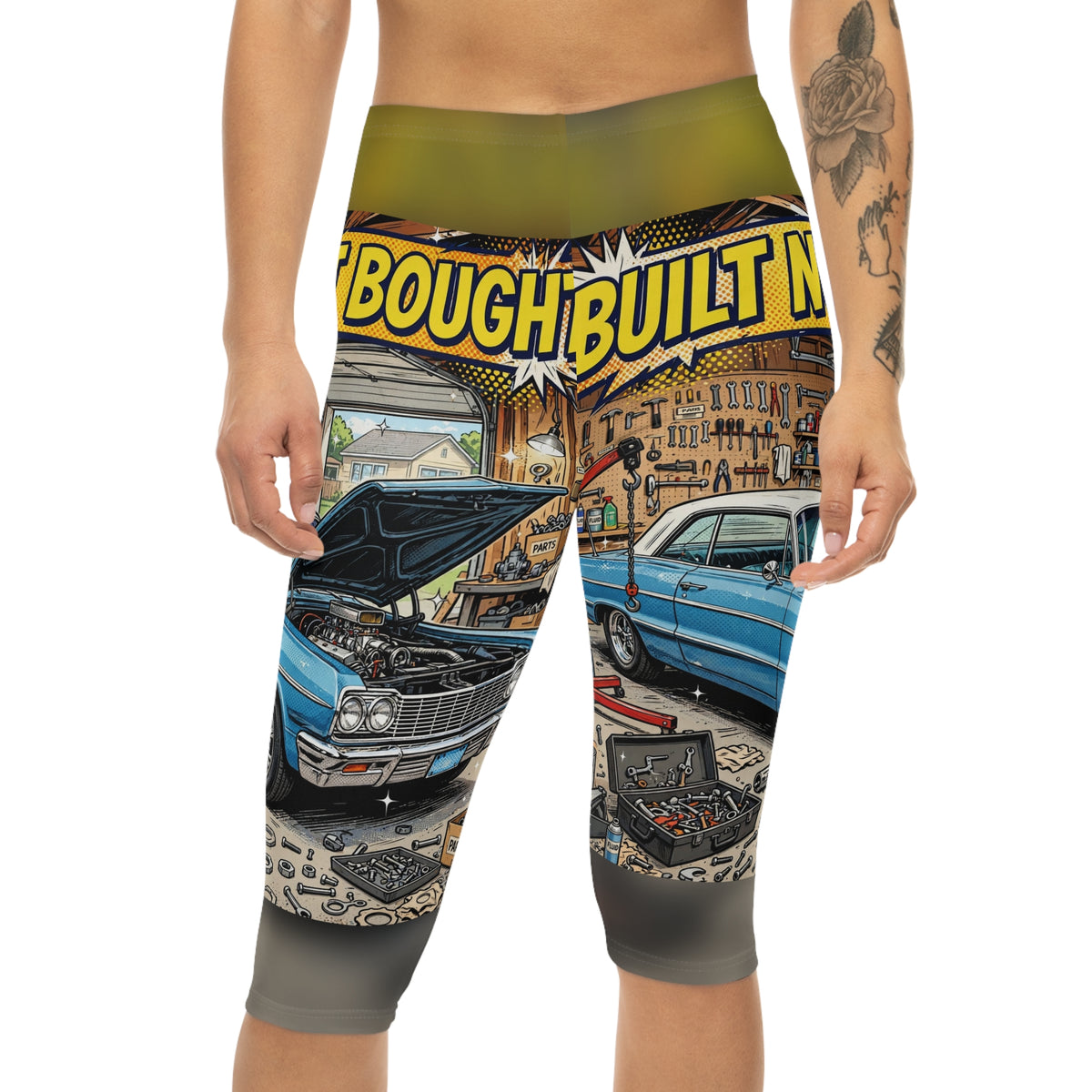 Built Not Bought Classic Car Capri Leggings