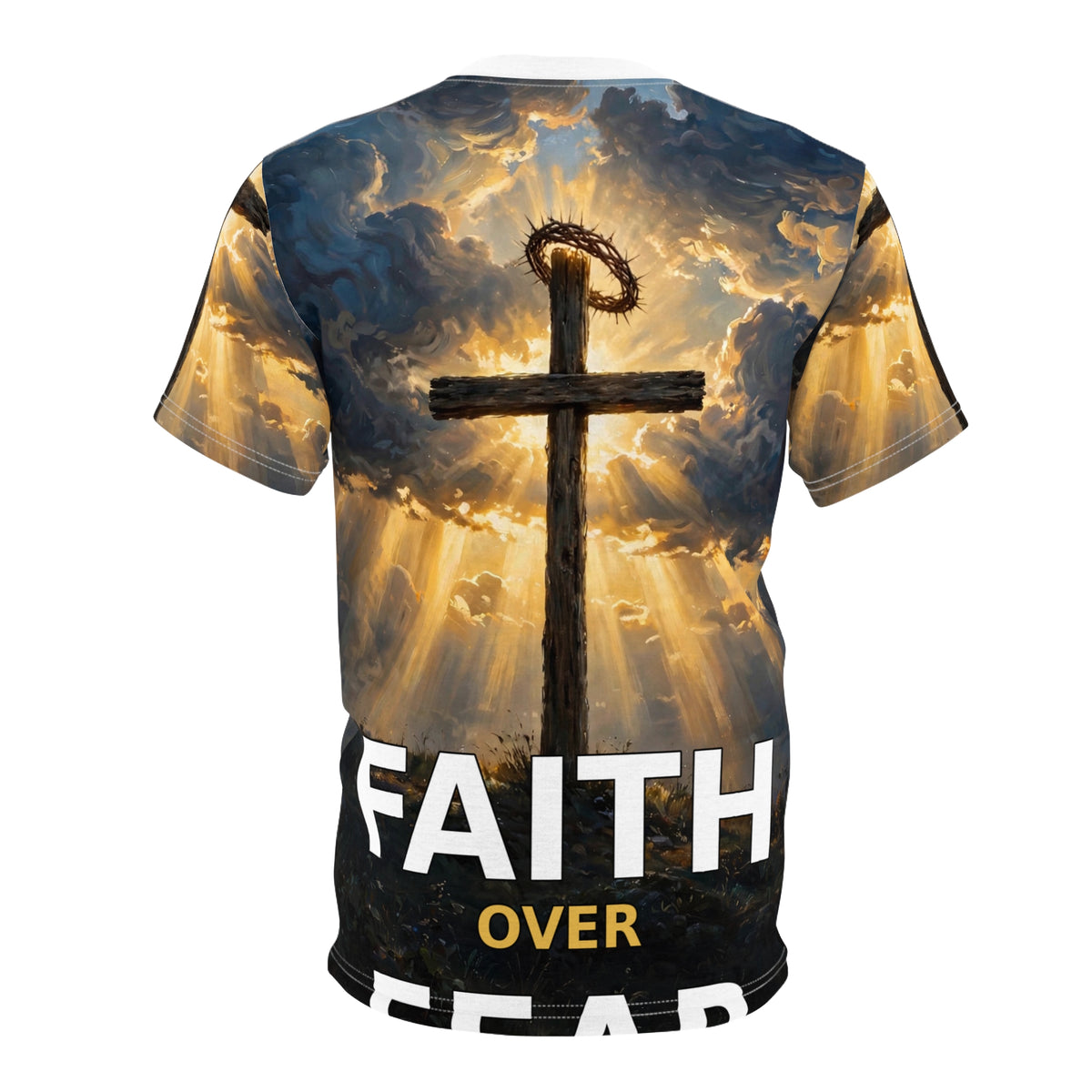 Faith Over Fear — All-Over Print Tee