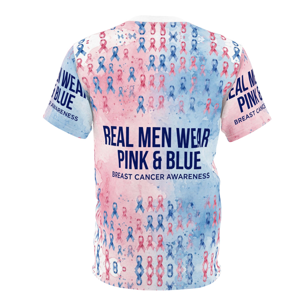 Real Men Wear Pink Blue All-Over Tee