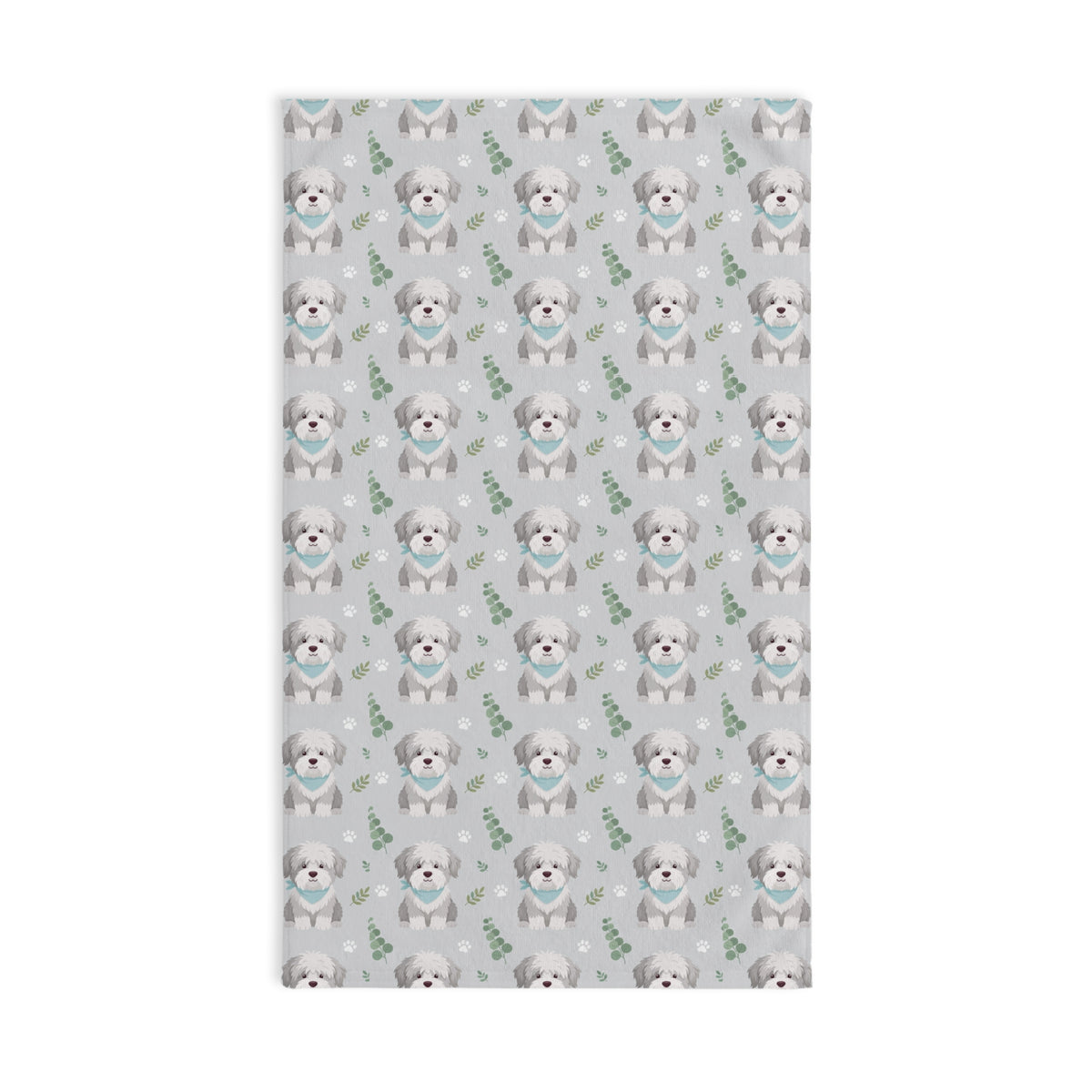 Shaggy Dog Pattern Hand Towel | DeMichele Homewares