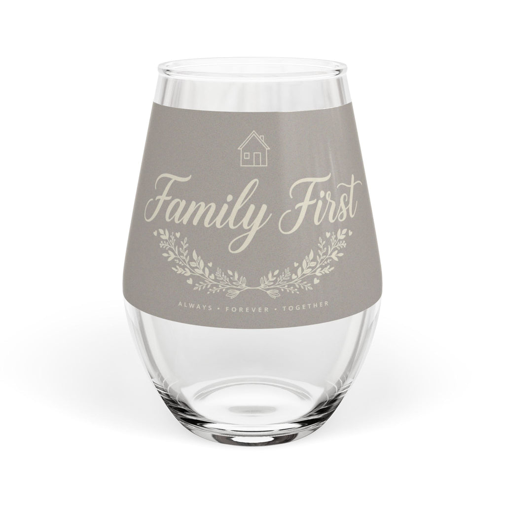 Family First Stemless Wine Glass | DeMichele Homewares