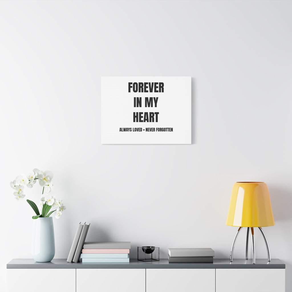 Forever In My Heart Pet Memorial Canvas