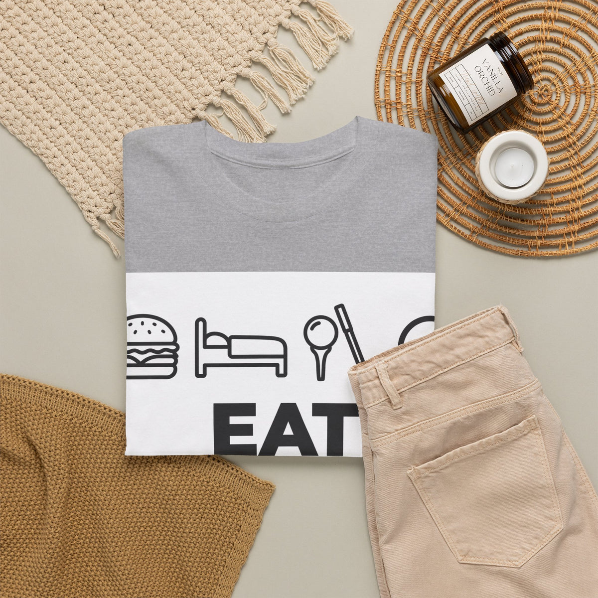 Eat Sleep Golf Repeat Tee