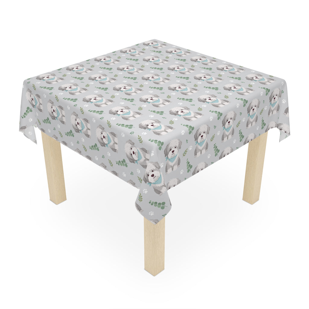 Shaggy Dog Pattern Tablecloth | DeMichele Homewares