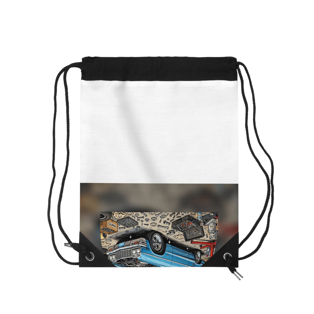 Built Not Bought Classic Car Drawstring Bag