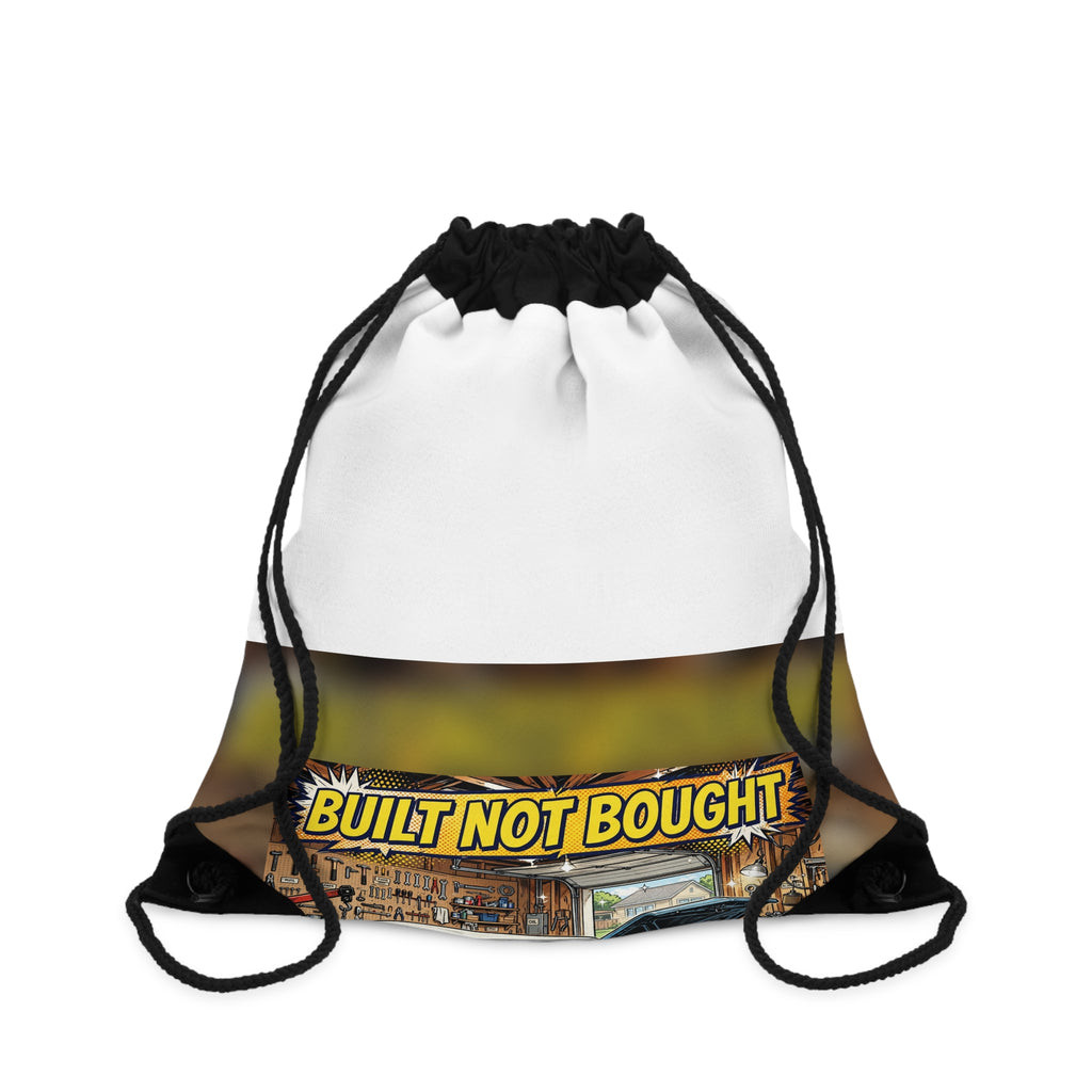 Built Not Bought Classic Car Drawstring Bag