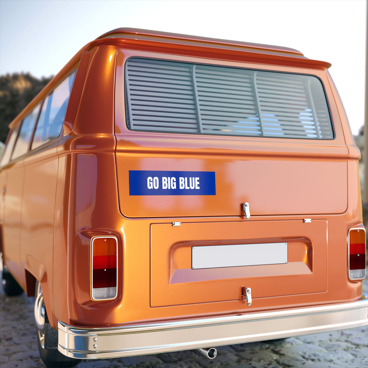 GO BIG BLUE Bumper Sticker