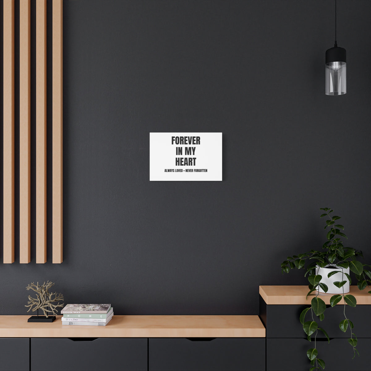 Forever In My Heart Pet Memorial Canvas