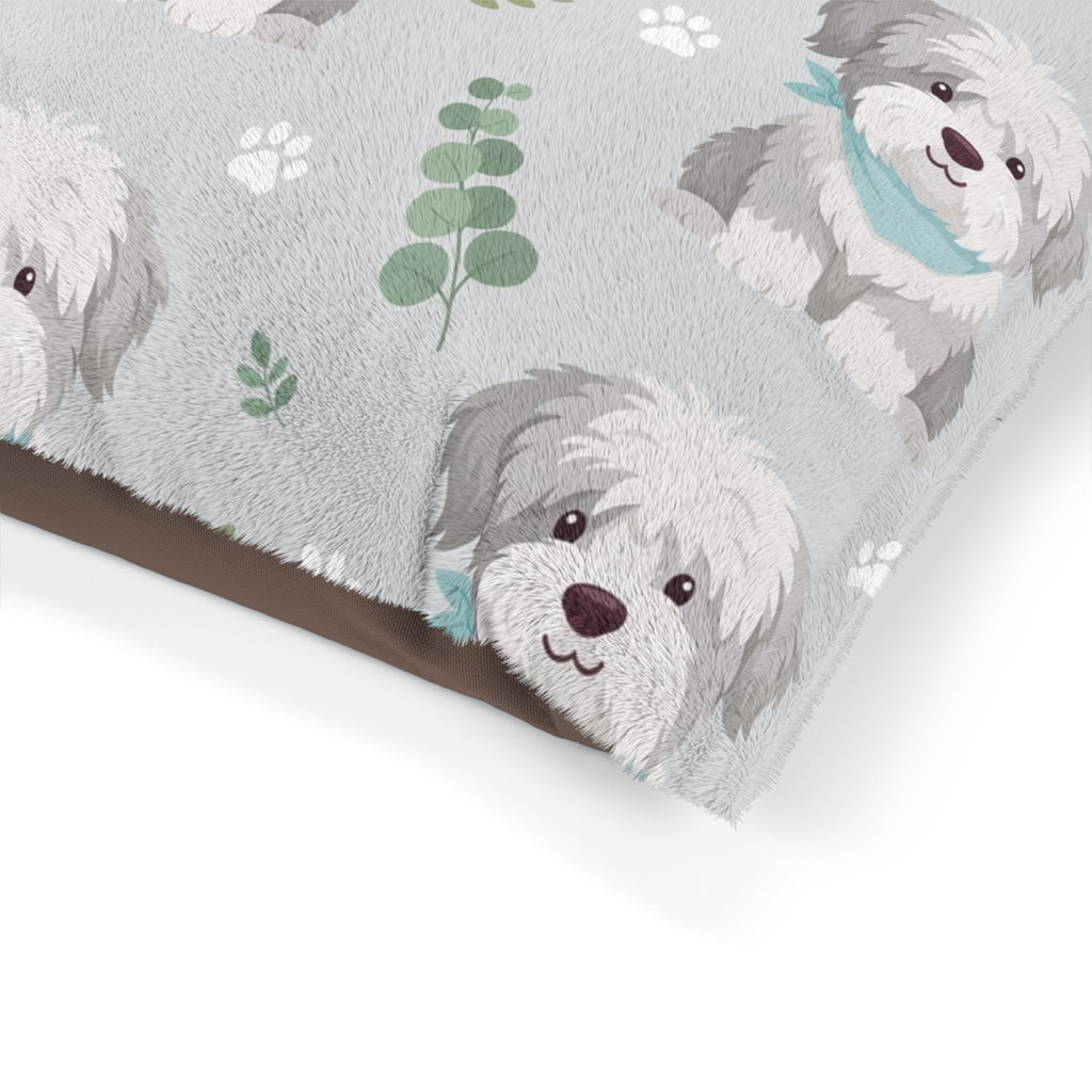 Shaggy Dog Pattern Pet Bed | DeMichele Homewares