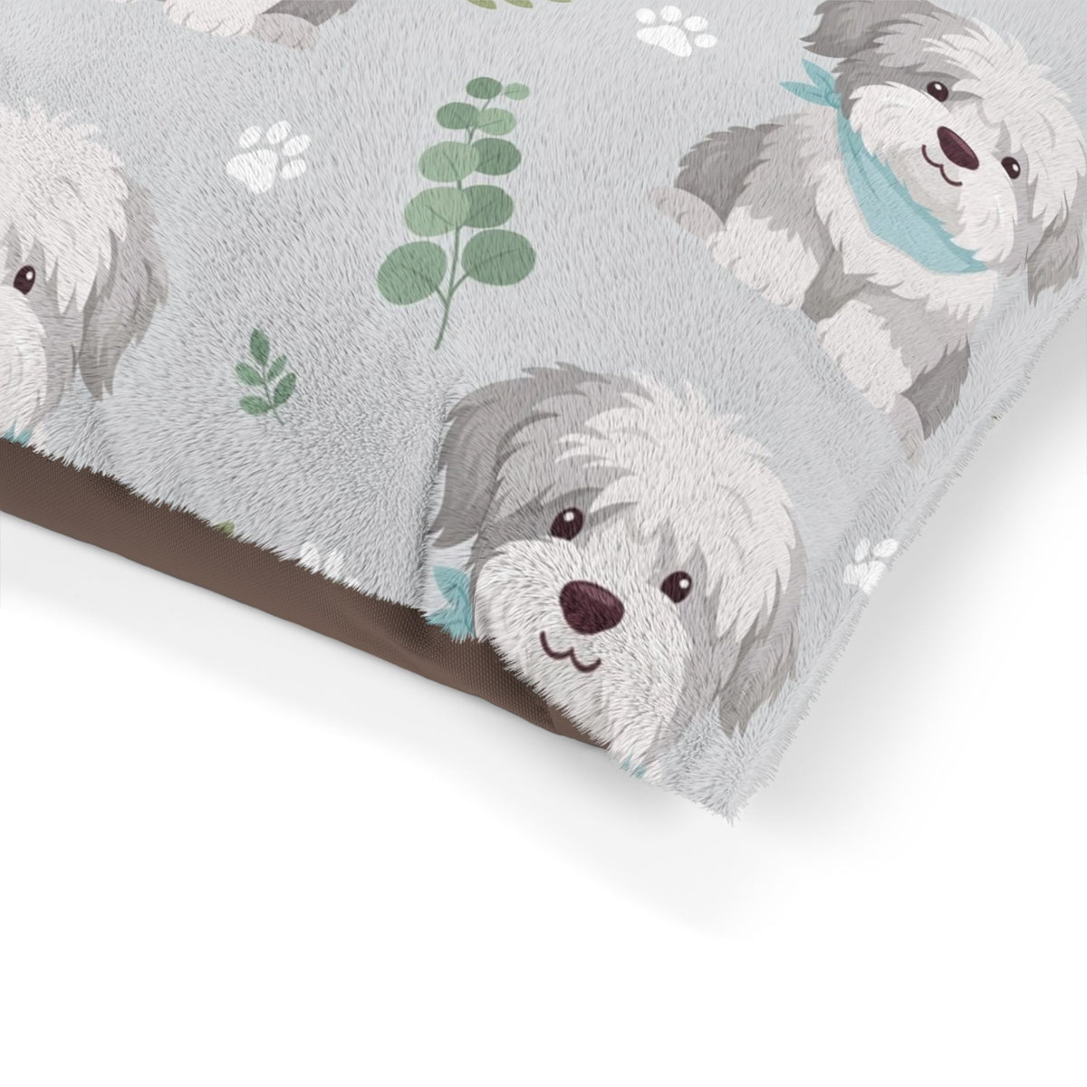 Shaggy Dog Pattern Pet Bed | DeMichele Homewares
