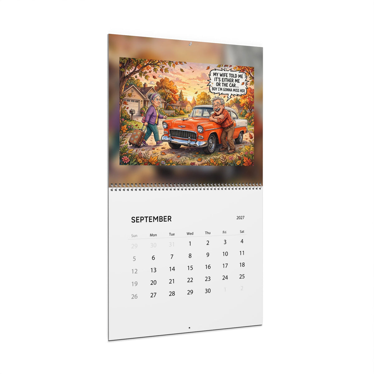 Muscle Cars 2027 Wall Calendar