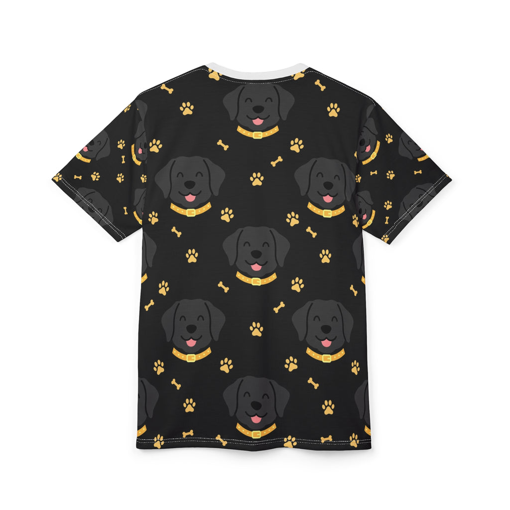Black Lab Pattern All-Over Tee