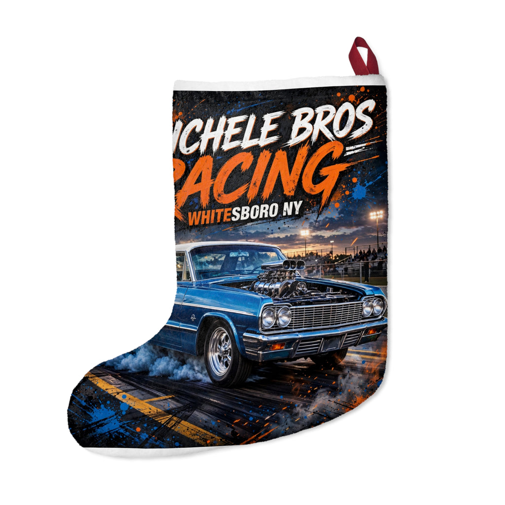 Christmas Stocking – DeMichele Bros Racing Classic Car Design | DeMichele Homewares