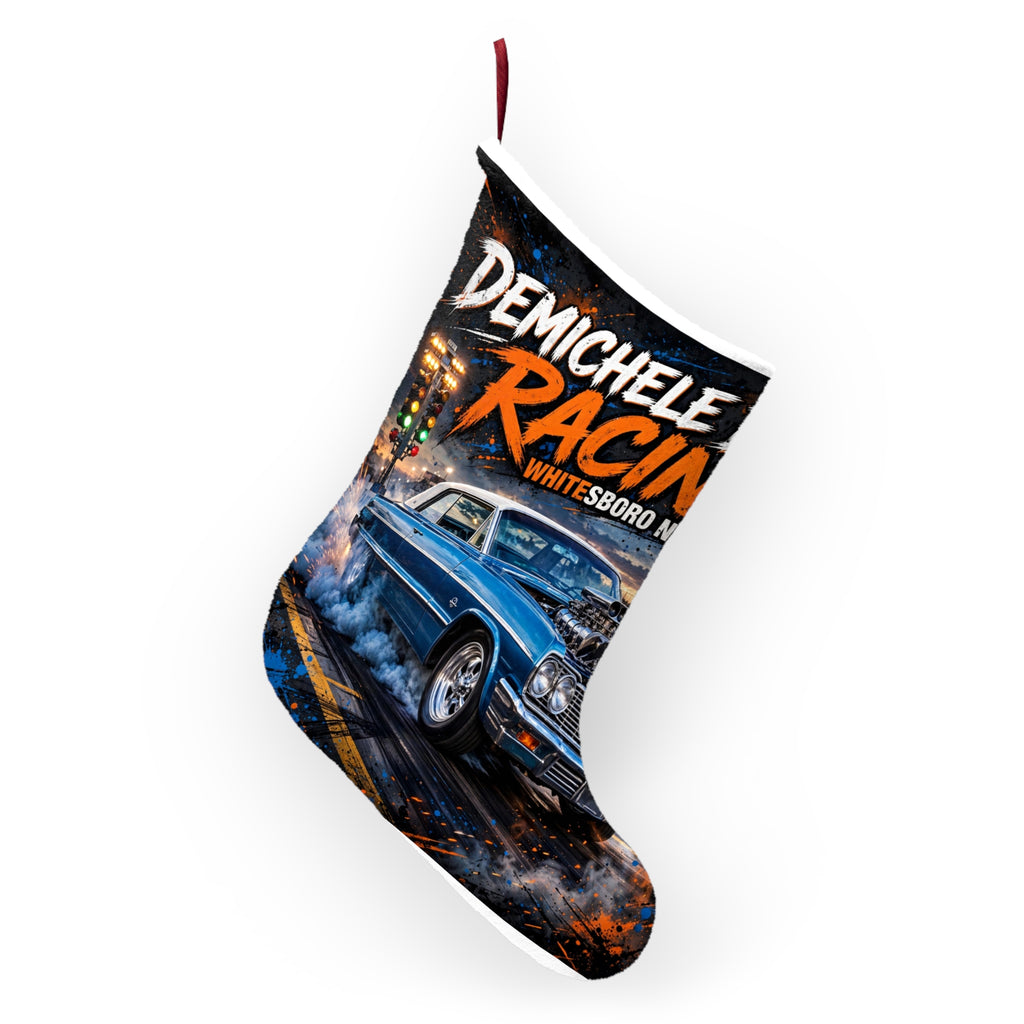 Christmas Stocking – DeMichele Bros Racing Classic Car Design | DeMichele Homewares