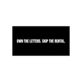 Own The Letters Bumper Sticker