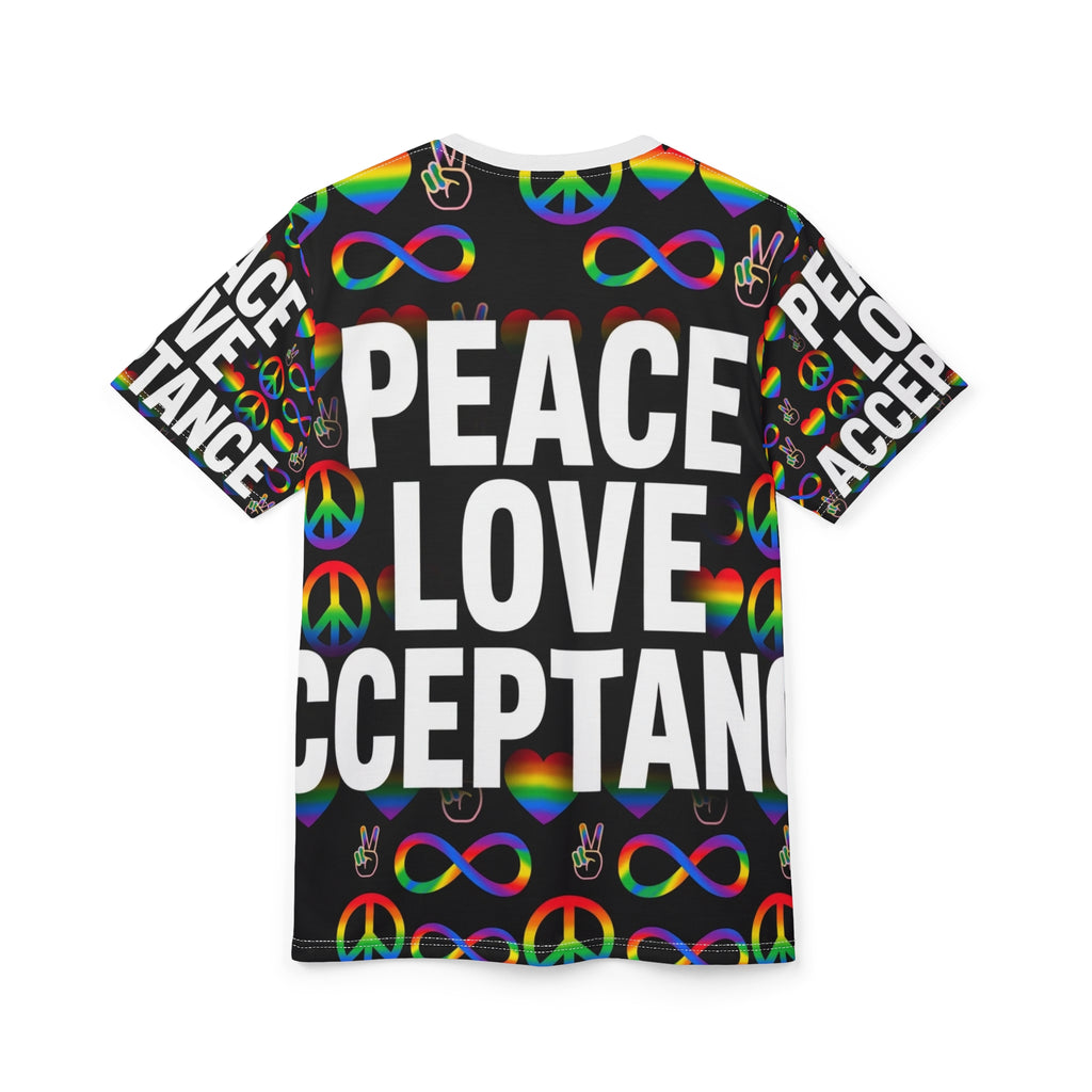 Peace Love Acceptance All-Over Tee