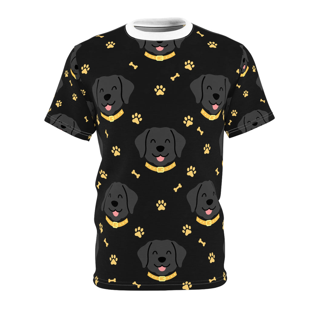Black Lab Pattern All-Over Tee