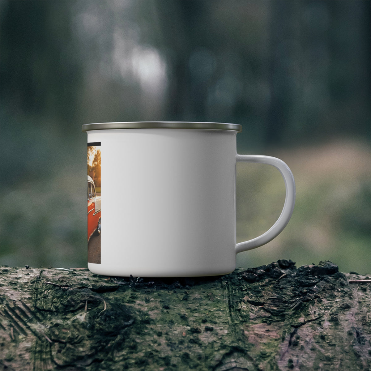 Vintage Red Classic Car Enamel Camping Mug | DeMichele Homewares