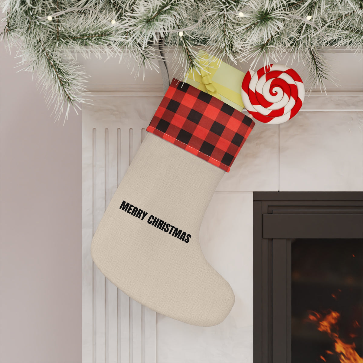 Merry Christmas Stocking — Personalized Family Christmas Stocking
