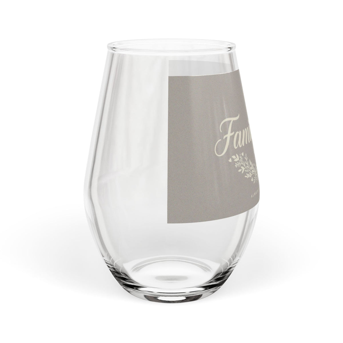 Family First Stemless Wine Glass | DeMichele Homewares