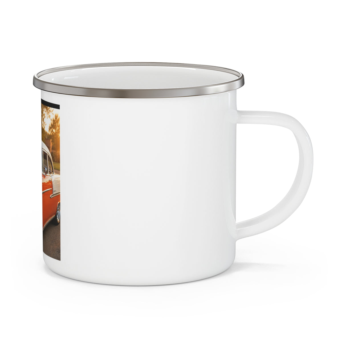Vintage Red Classic Car Enamel Camping Mug | DeMichele Homewares
