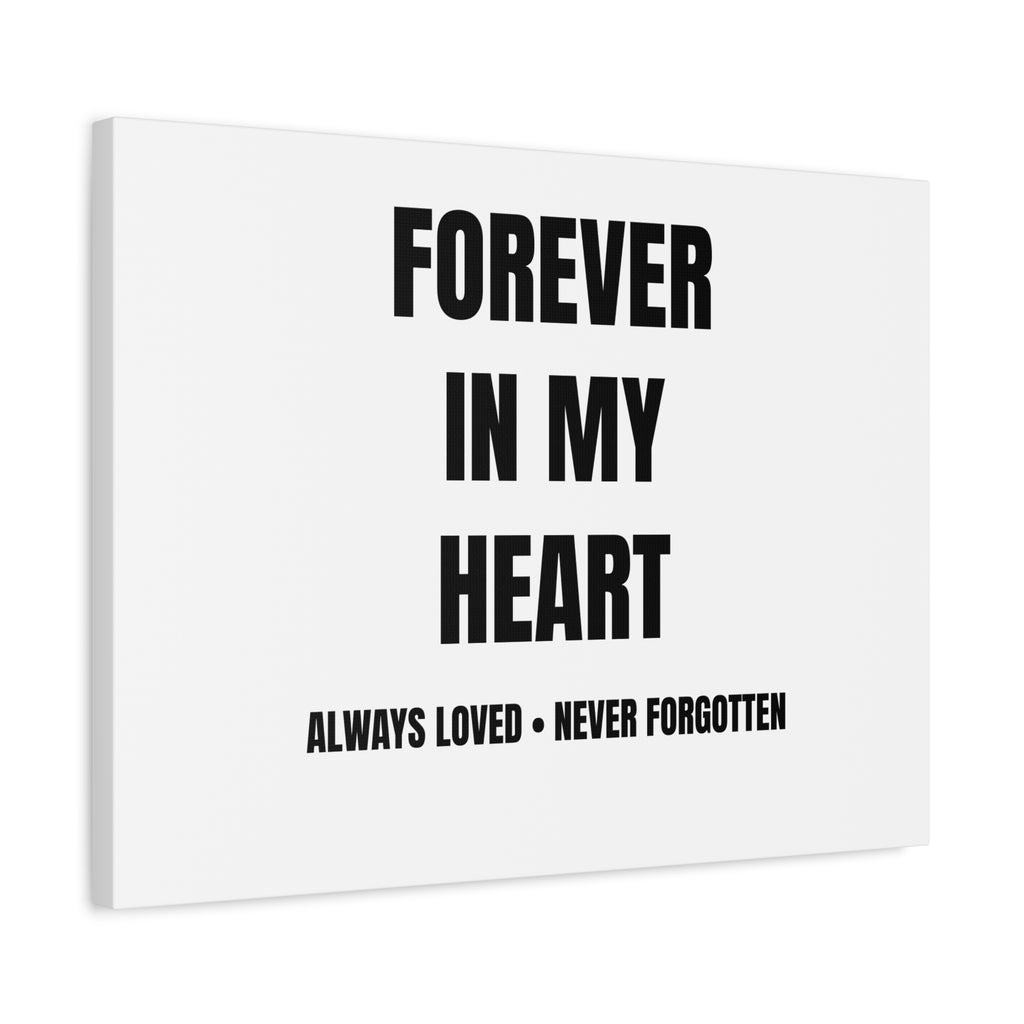 Forever In My Heart Pet Memorial Canvas